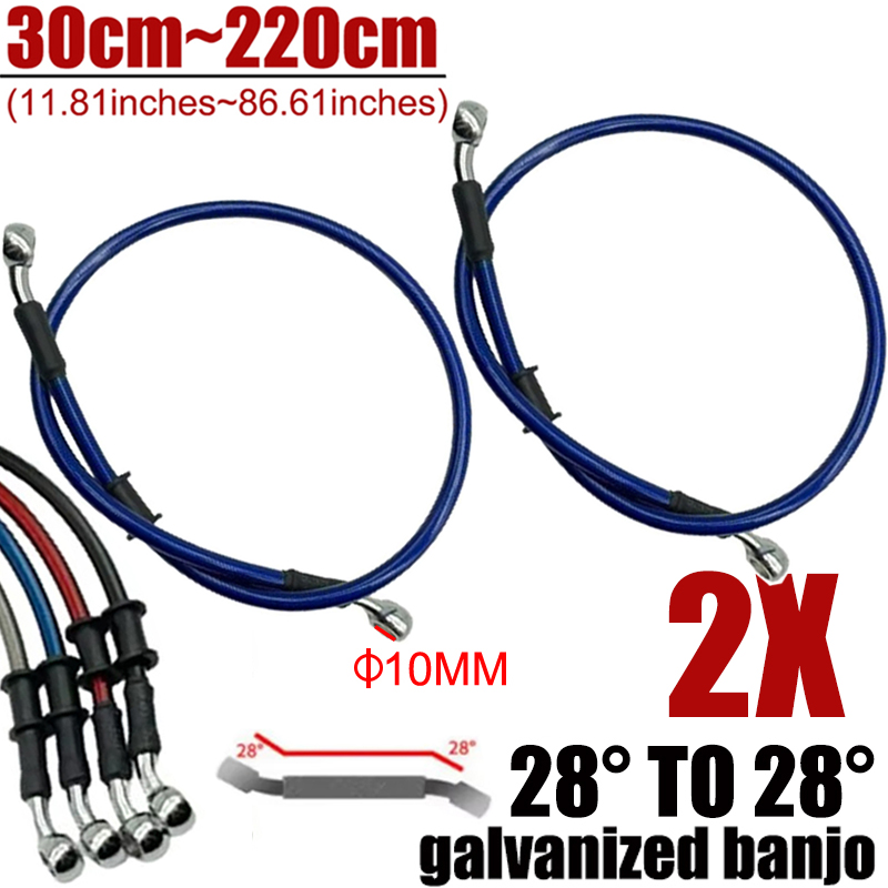 2X Universal 30cm-220cm 28° Mo - Motorcycle Brake Cable review and price